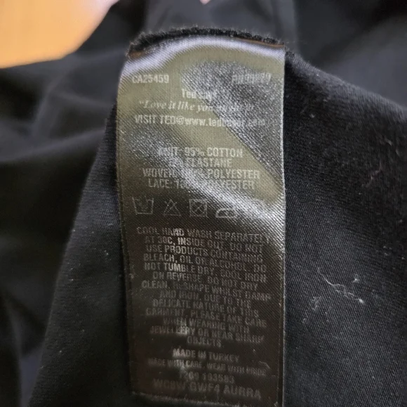 Ted Baker London Superstar Mix Aurra Short Sleeve Lace Yoke Top - Picture 5 of 7